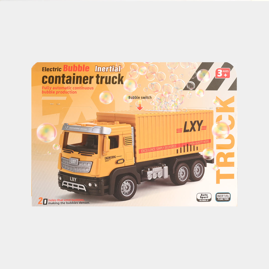 Kids Electric Bubble Container Truck Toy