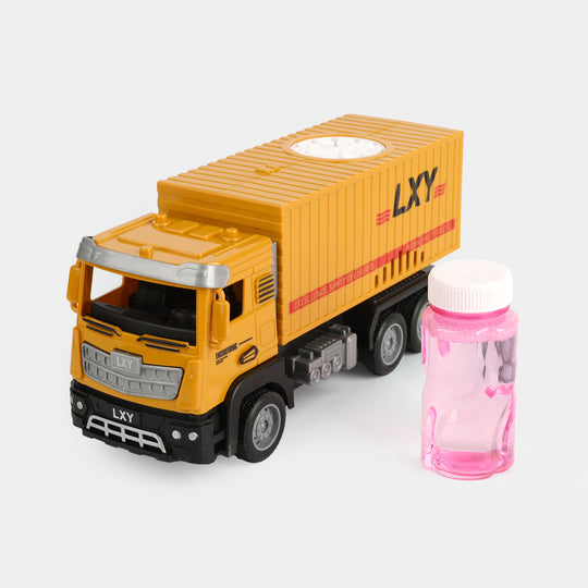 Kids Electric Bubble Container Truck Toy