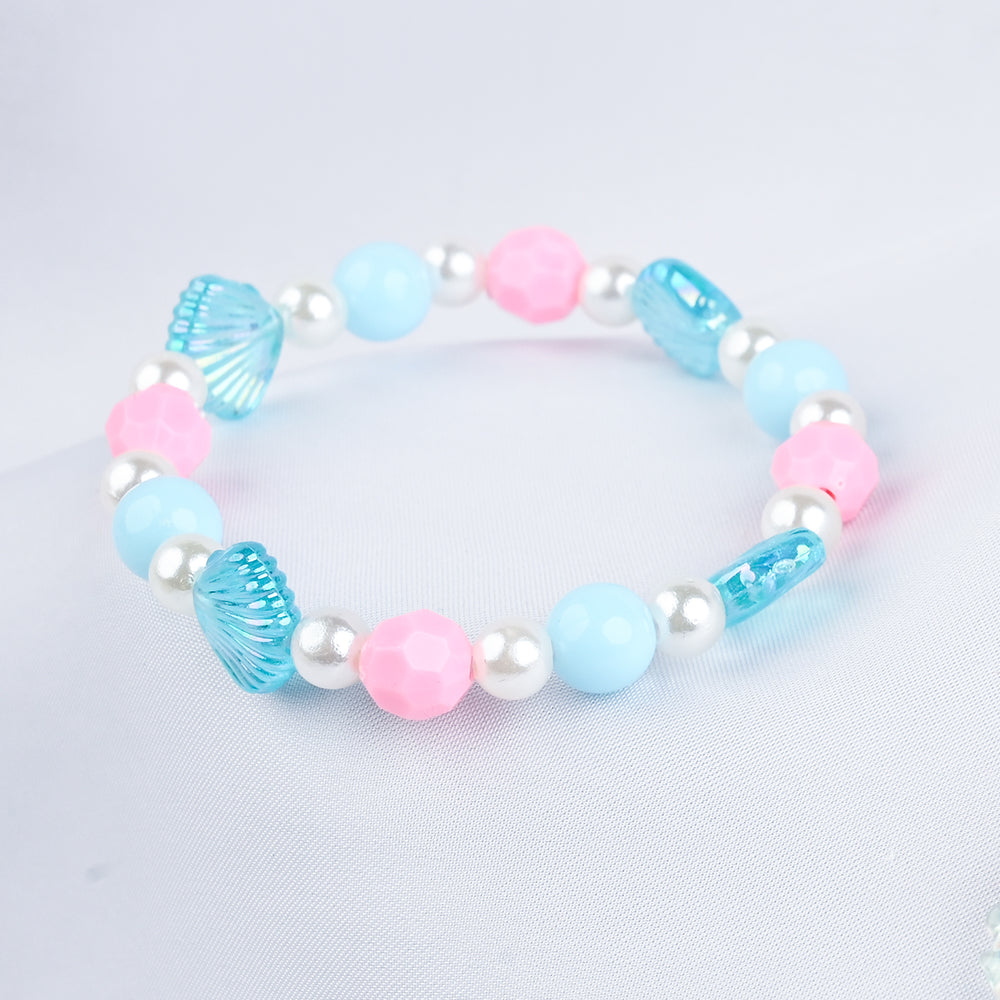GIRLS ELEGANT BEADED NECKLACE & BRACELET