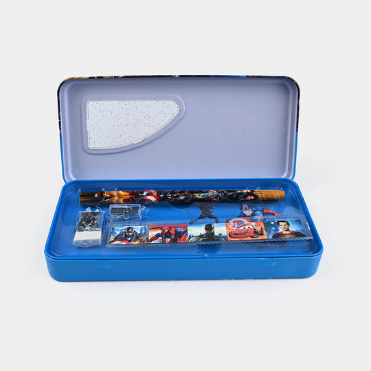 Stationary Pencil Box Metal for Kids