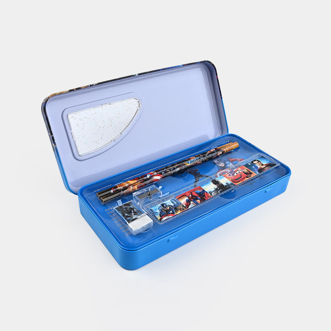 Stationary Pencil Box Metal for Kids