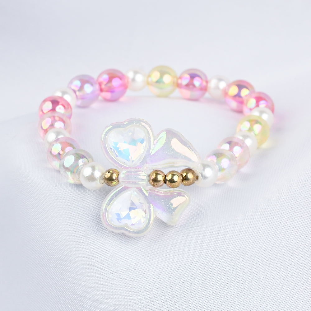 GIRLS ELEGANT BEADED NECKLACE & BRACELET