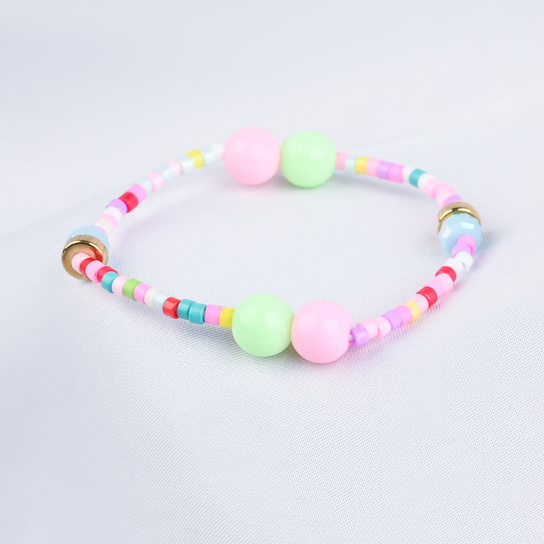 GIRLS ELEGANT BEADED NECKLACE & BRACELET