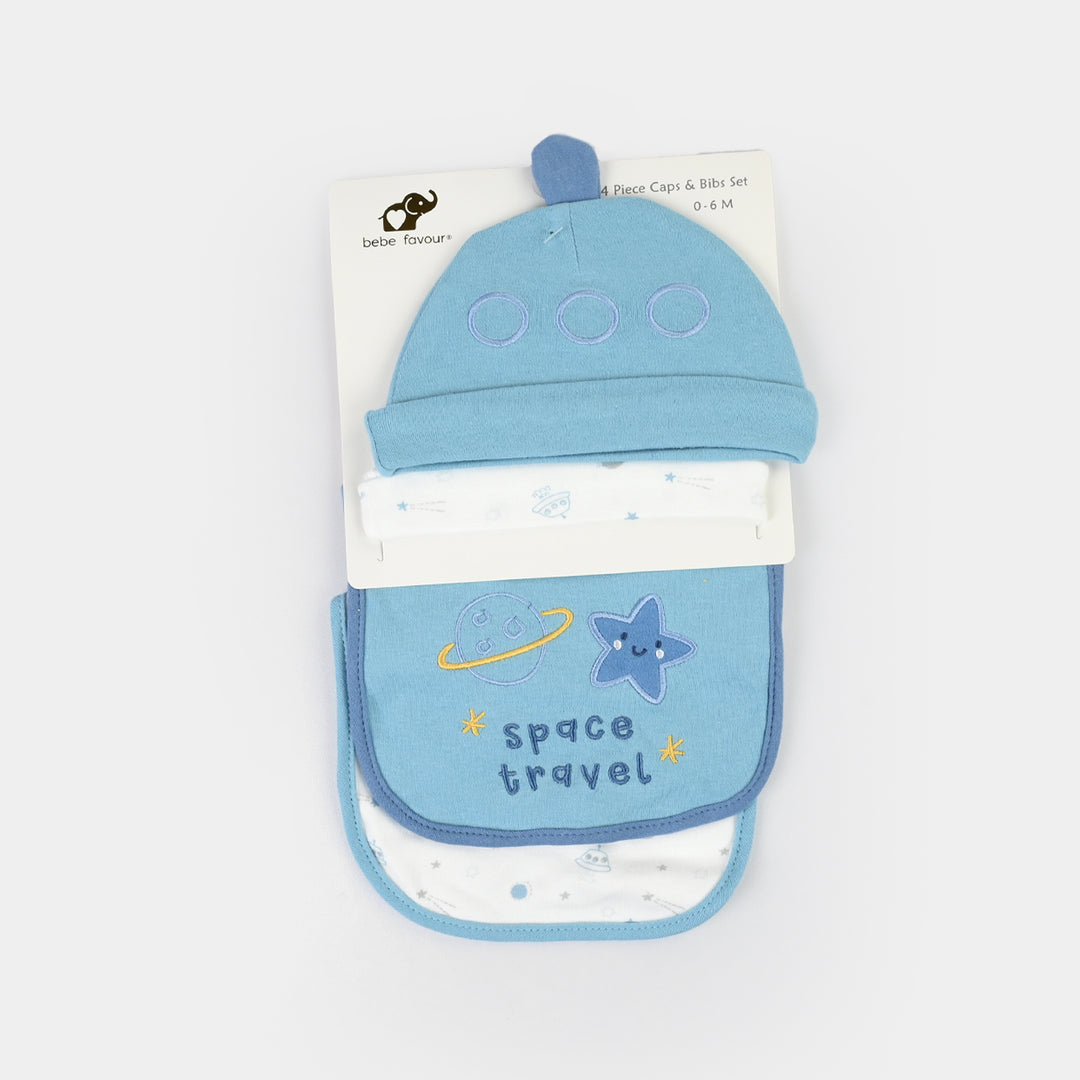Baby Bib & Cap Pack of 4