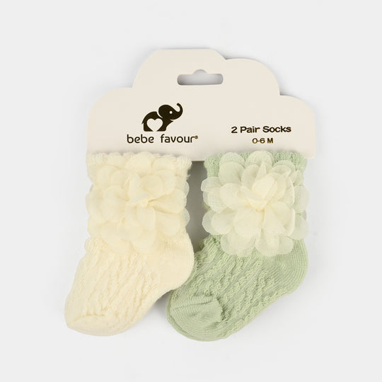 Infant Baby Socks 0-6M+ | 2Pairs