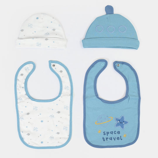 Baby Bib & Cap Pack of 4