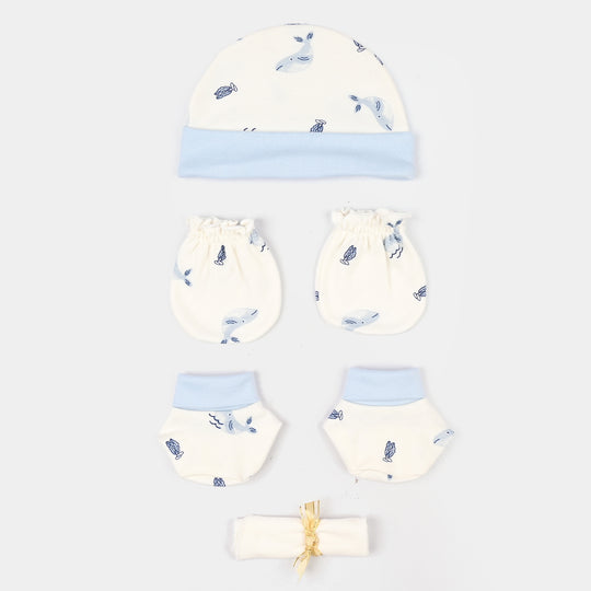 Boys Cotton Interlock 5 PCS GIFT SET 292-005-Blue