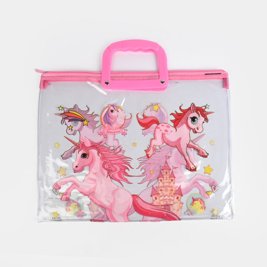 Character Transparent PVC Bag for Kids