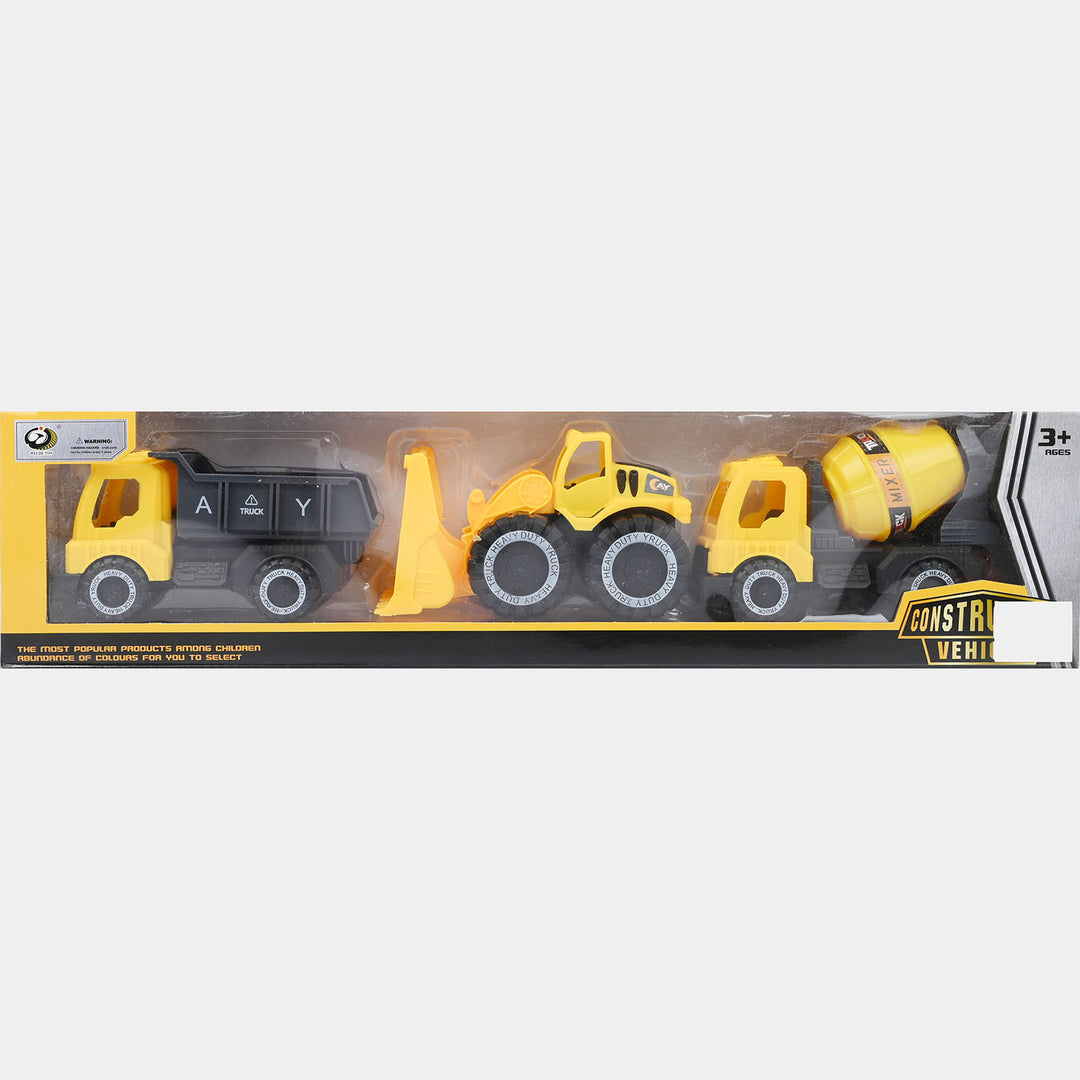 Construction Vehicle Play Set - Yellow