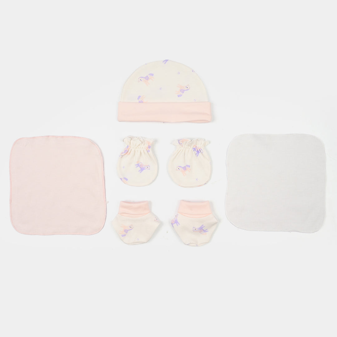 Girls Cotton Interlock 7 PCS GIFT SET 292-010-PINK