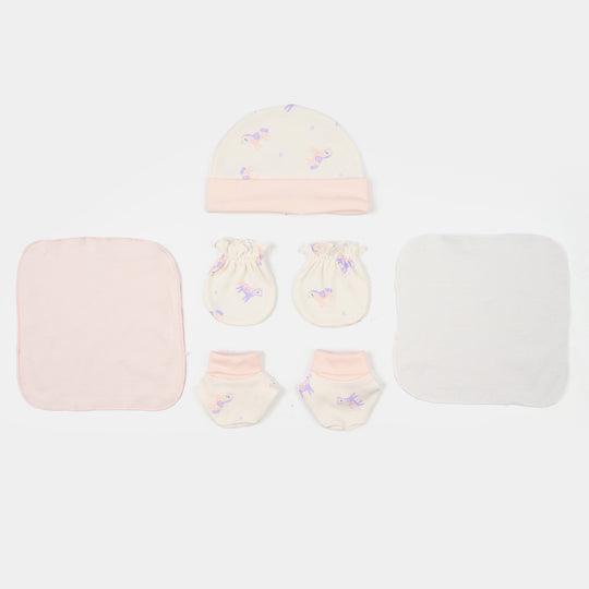 Girls Cotton Interlock 7 PCS GIFT SET 292-010-PINK