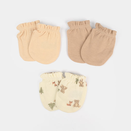 3-Pack Newborn Baby Mittens