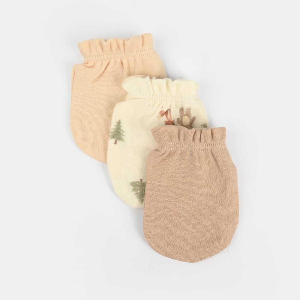 3-Pack Newborn Baby Mittens