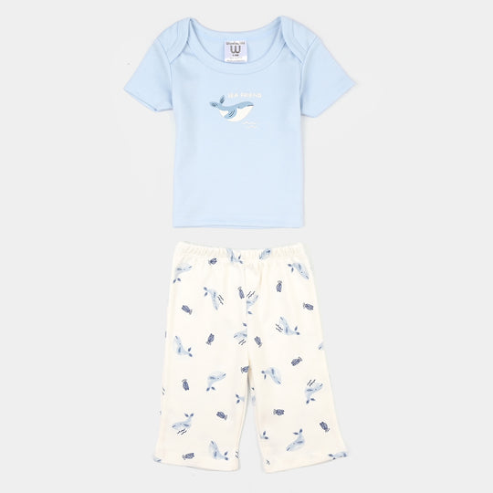 Boys Cotton Interlock 9 PCS GIFT SET 292-013-Blue