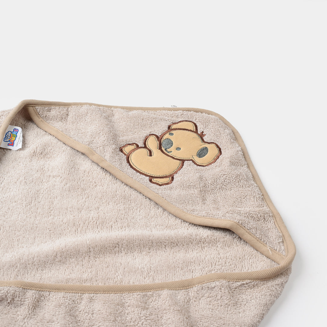 BABY HOODED BATH TOWEL SET | 975-BROWN BEAR