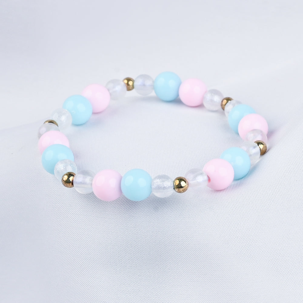 GIRLS ELEGANT BEADED NECKLACE & BRACELET