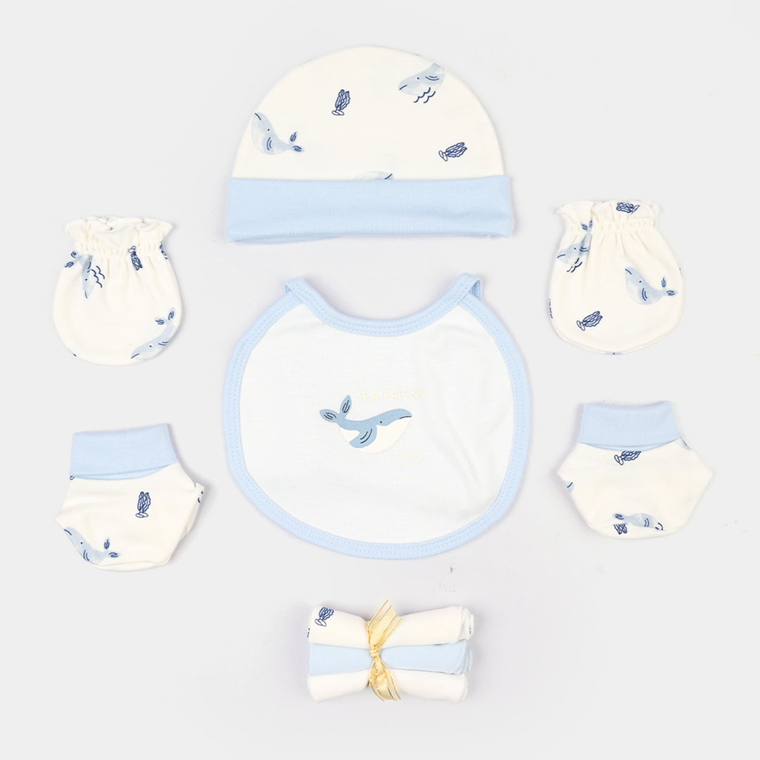 Boys Cotton Interlock 9 PCS GIFT SET 292-013-Blue