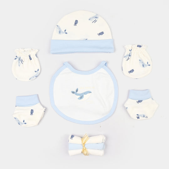 Boys Cotton Interlock 9 PCS GIFT SET 292-013-Blue