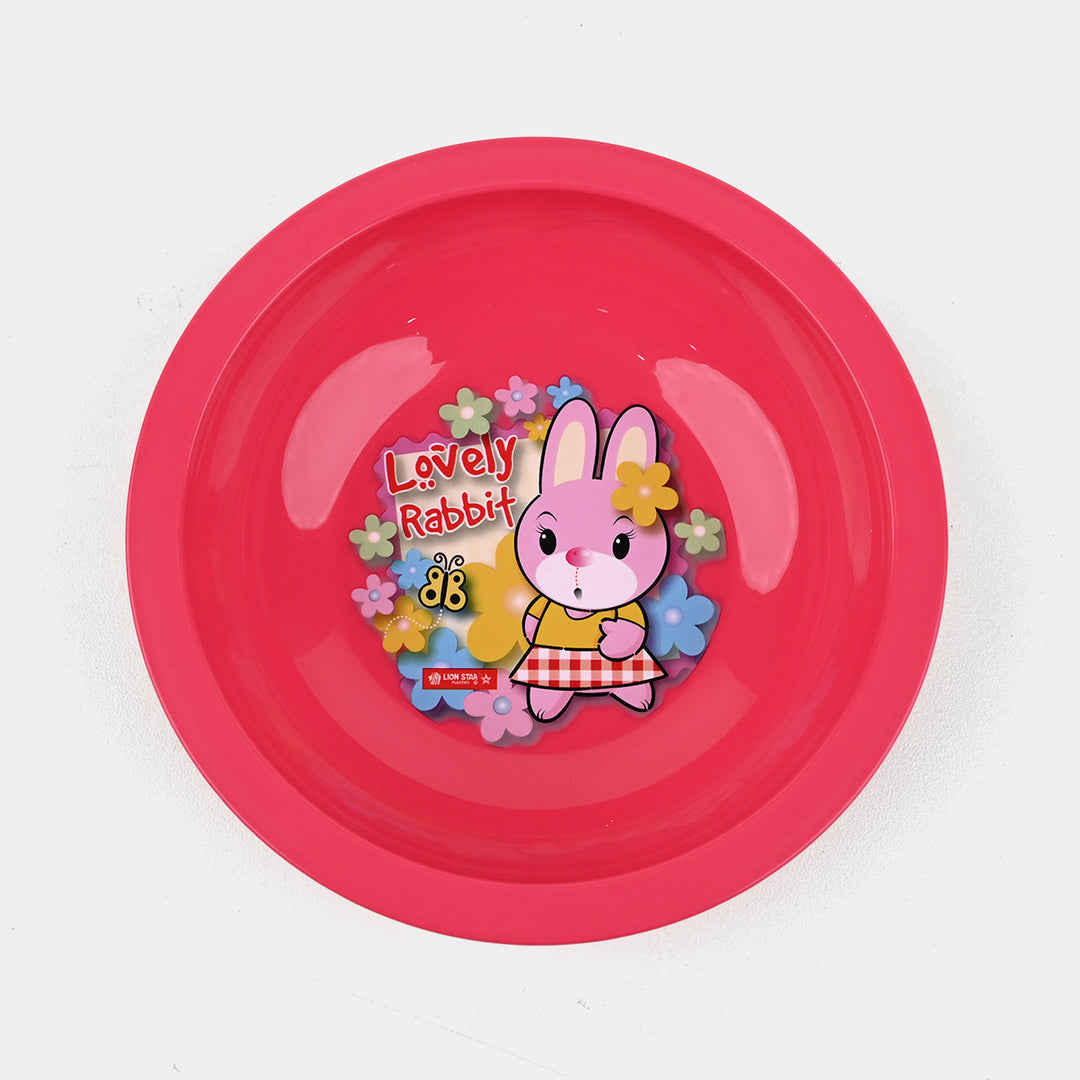 Cartoon Character Deep Plate - Blue