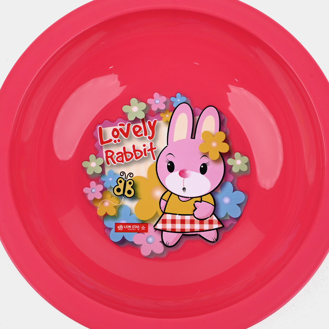 Cartoon Character Deep Plate - Blue