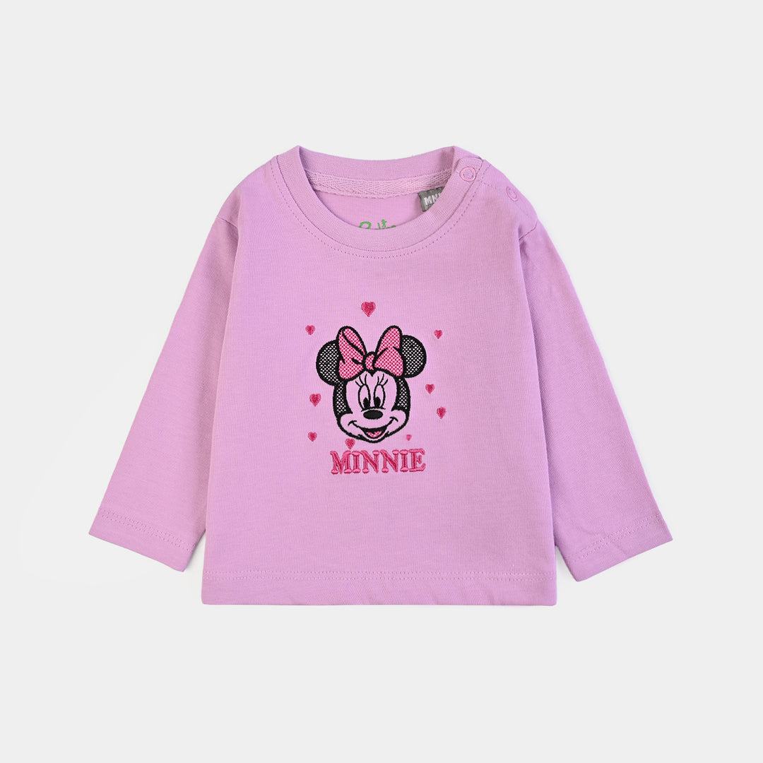Infant Girls Cotton Jersey T-Shirt F/S Character-Purple