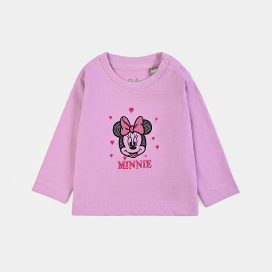 Infant Girls Cotton Jersey T-Shirt F/S Character-Purple