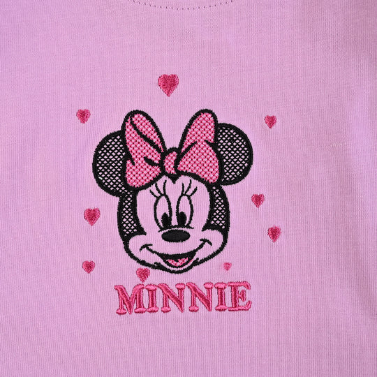 Infant Girls Cotton Jersey T-Shirt F/S Character-Purple