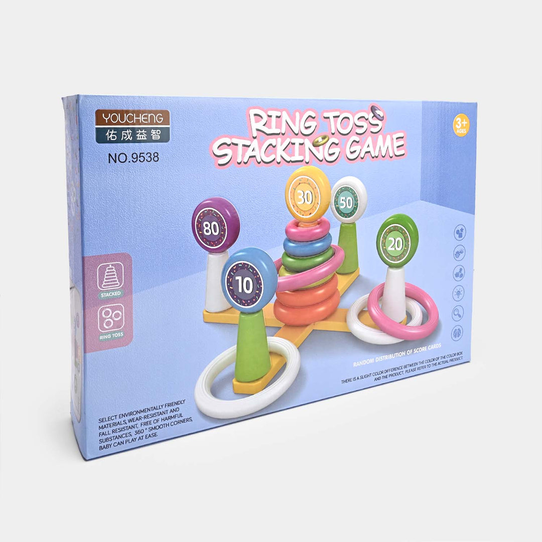 Ring Toss & Stacking Game - Fun Learning Toy for Kids