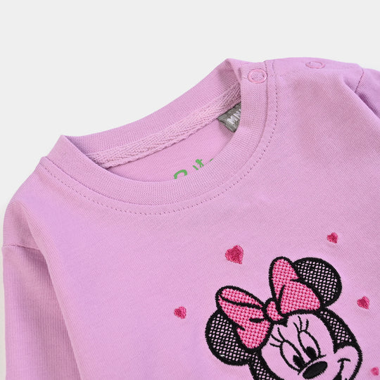 Infant Girls Cotton Jersey T-Shirt F/S Character-Purple