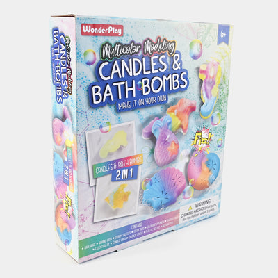 Multicolor Modeling Candle & Bath Bombs