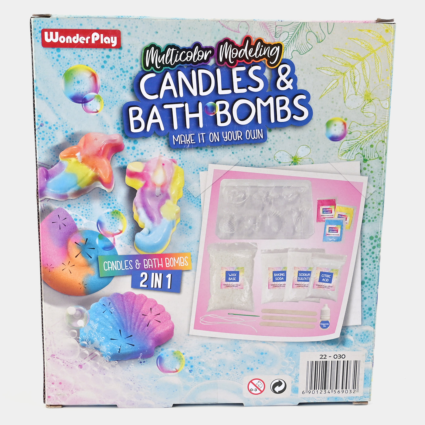 Multicolor Modeling Candle & Bath Bombs