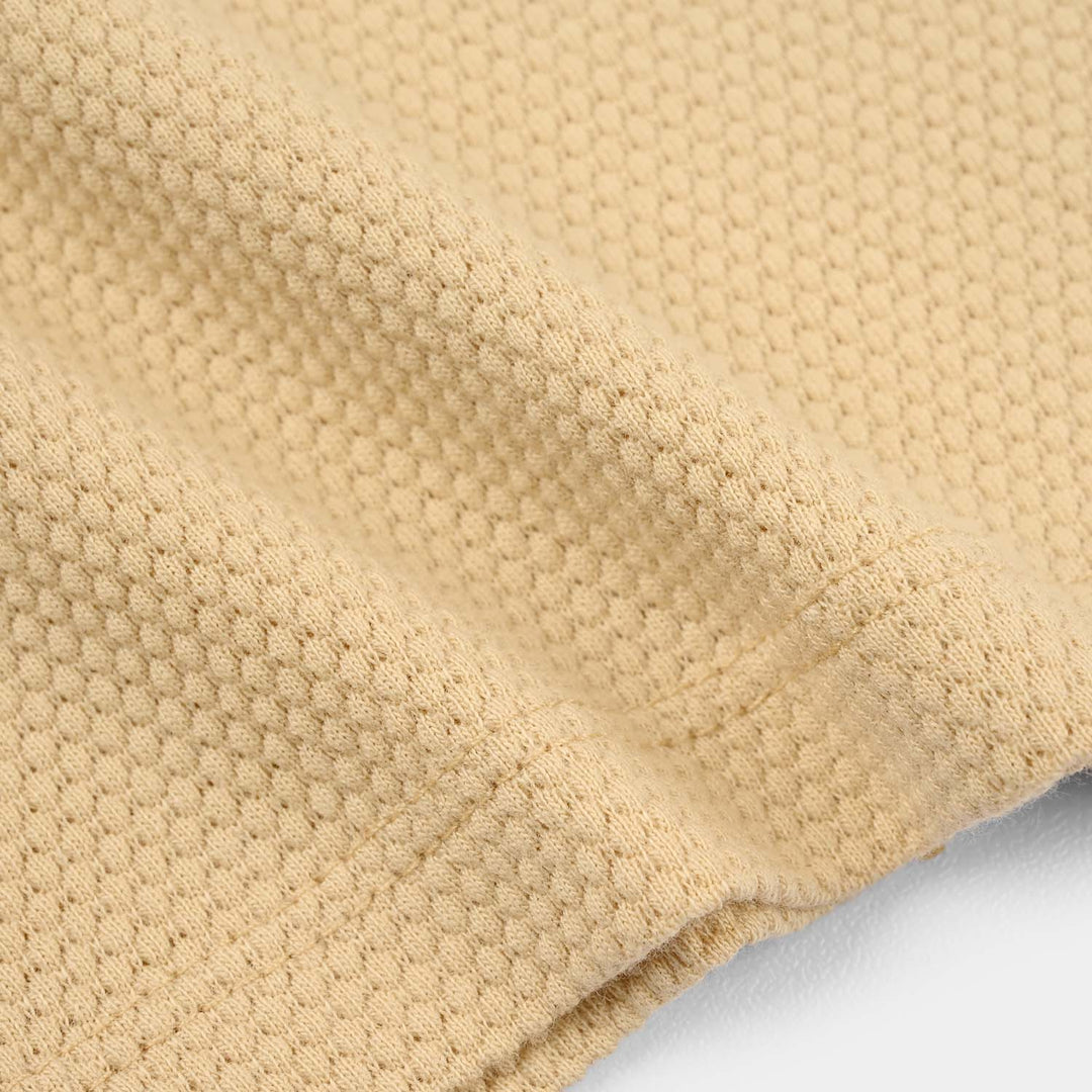 Infant Boys Cotton PK Polo - Warm Sand