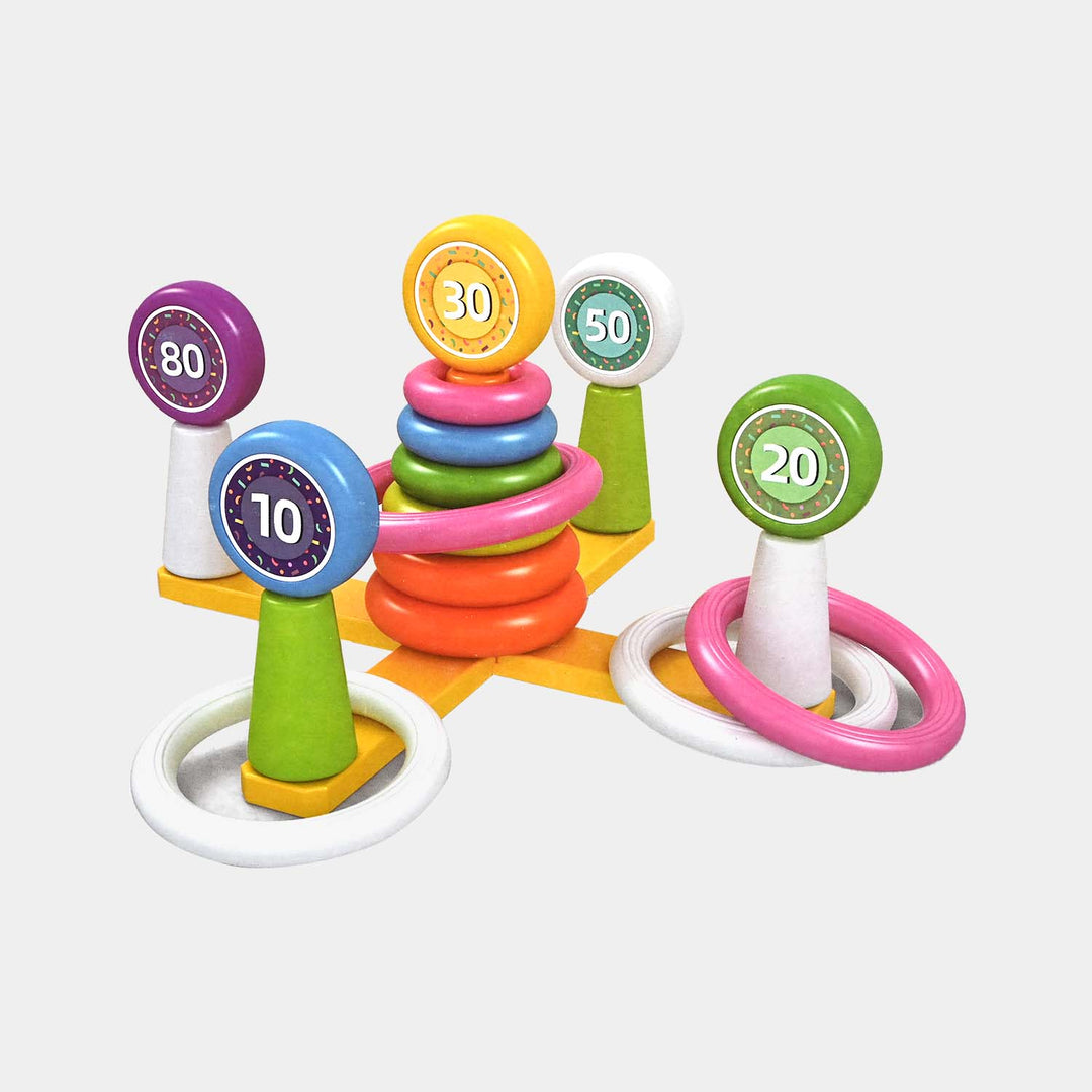 Ring Toss & Stacking Game - Fun Learning Toy for Kids