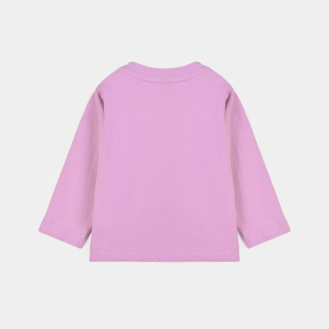 Infant Girls Cotton Jersey T-Shirt F/S Character-Purple