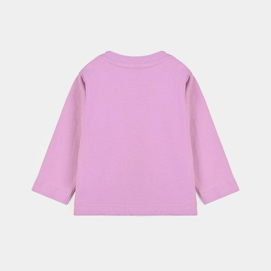 Infant Girls Cotton Jersey T-Shirt F/S Character-Purple