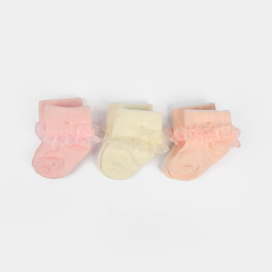 Baby Fancy Socks 3Pcs | 6-12M