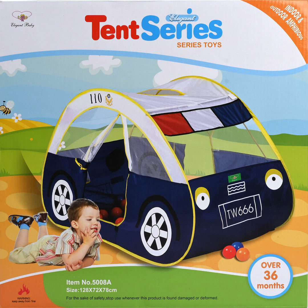 Pop Up Kids Play Tent with Car Shape (129*72*78 cm)