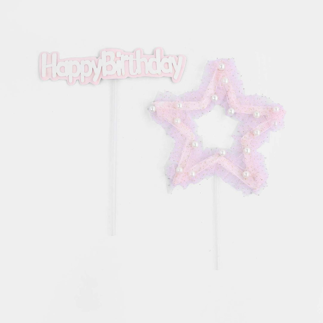 Happy Birthday Cake Topper Set