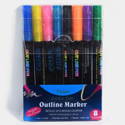 Double Line Marker 8Pcs Set