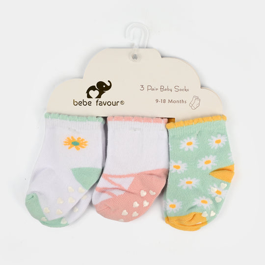 3 Pair Baby Socks 3Pcs | 9-18M