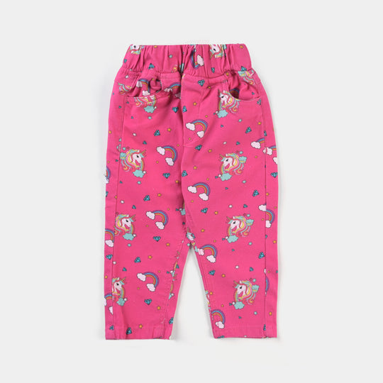 Infant Girls Cotton Twill Jeggings