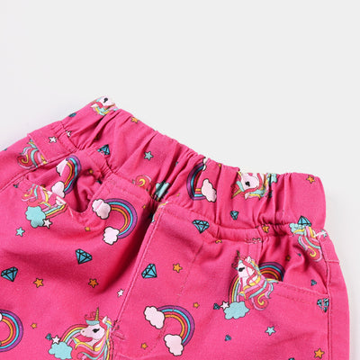 Infant Girls Cotton Twill Jeggings