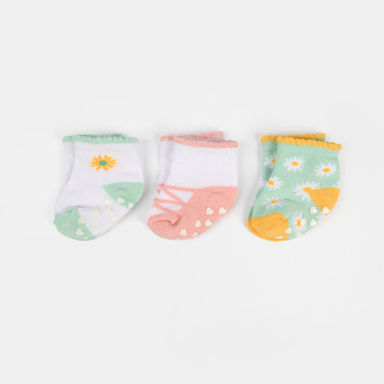 3 Pair Baby Socks 3Pcs | 0-9M