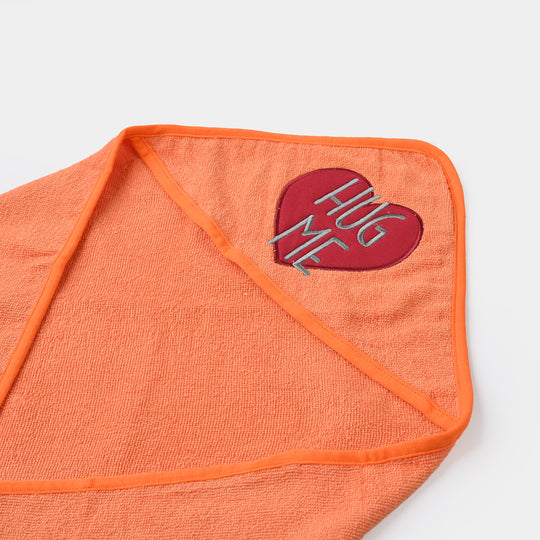 BABY HOODED BATH TOWEL SET | 975-ORANGE HEART