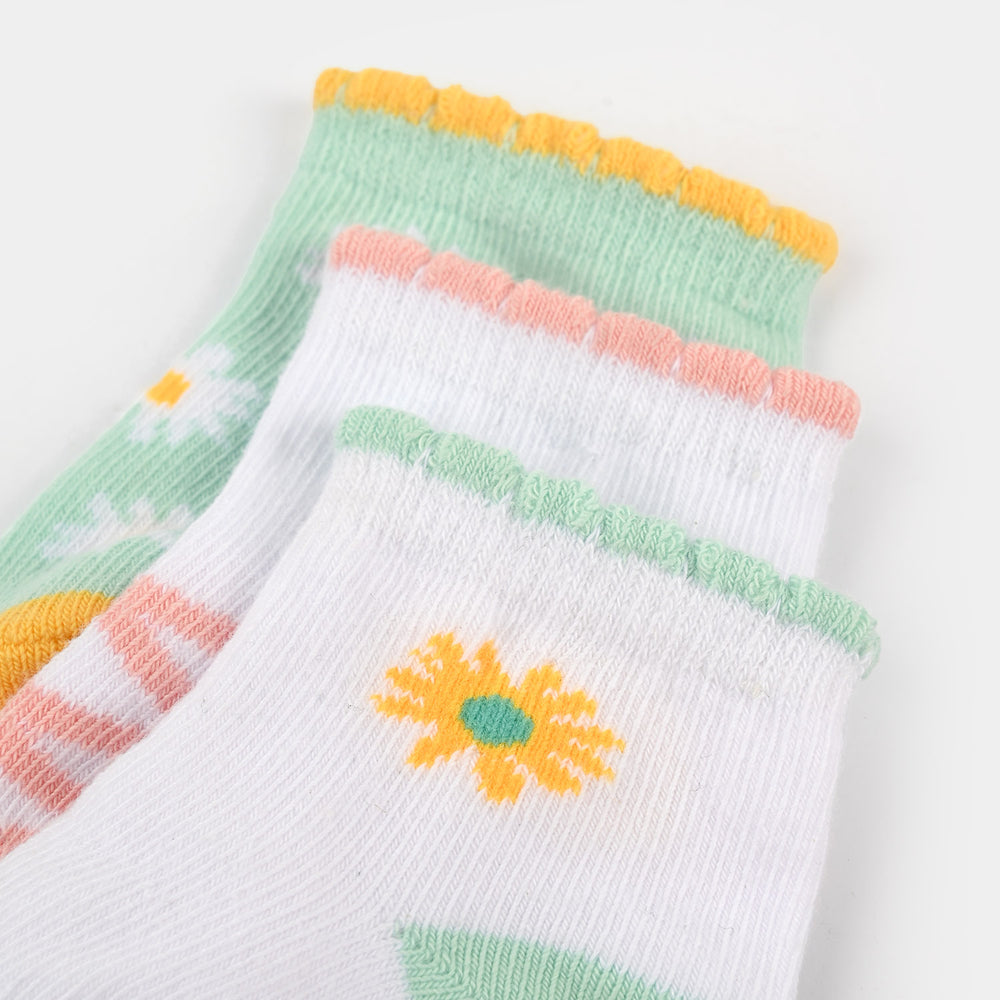 3 Pair Baby Socks 3Pcs | 0-9M