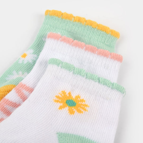 3 Pair Baby Socks 3Pcs | 0-9M