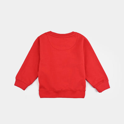 Infant Boys Cotton Terry Sweatshirt Never Stop Exploring-H.R.Red