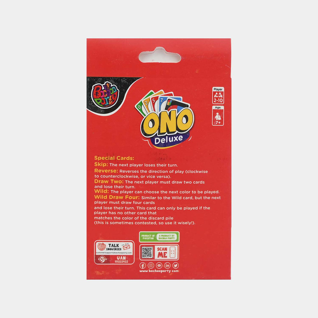 Ono Card Game Deluxe For kids