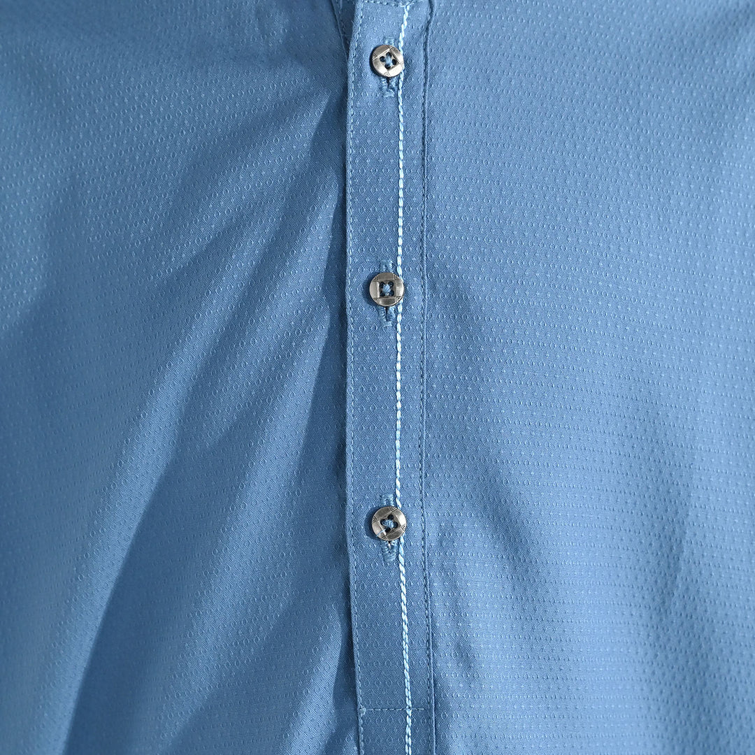 Boys Poly Viscos Kurta Pajama (Dobby) - Grey