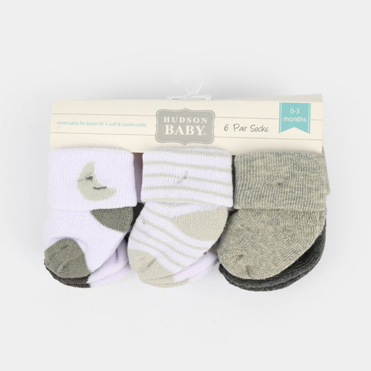 Infant Baby Socks 0-3M 6 Pair